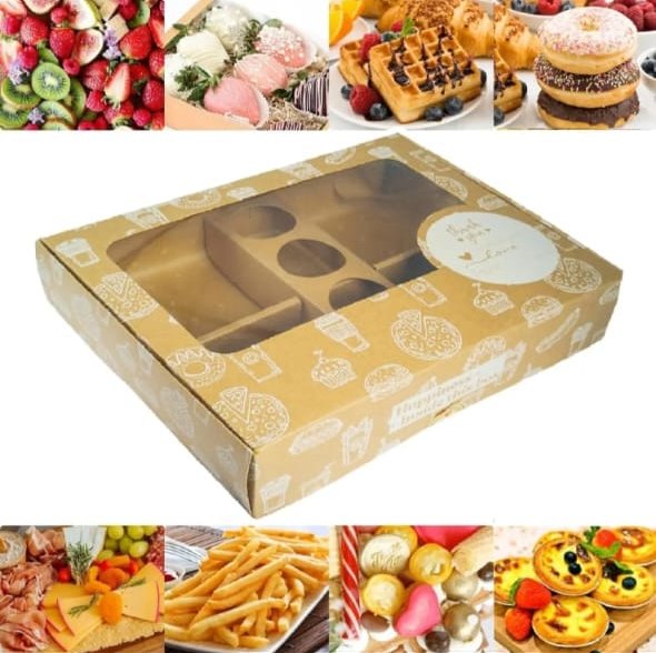 Printed kraft window box for treats